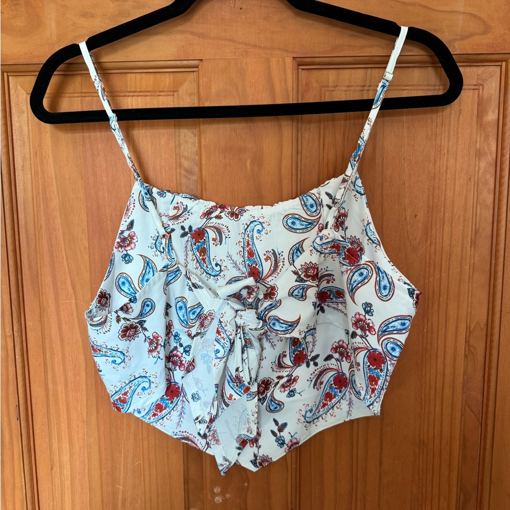 Bandana Tie Back Crop Top - Picture 3 of 4